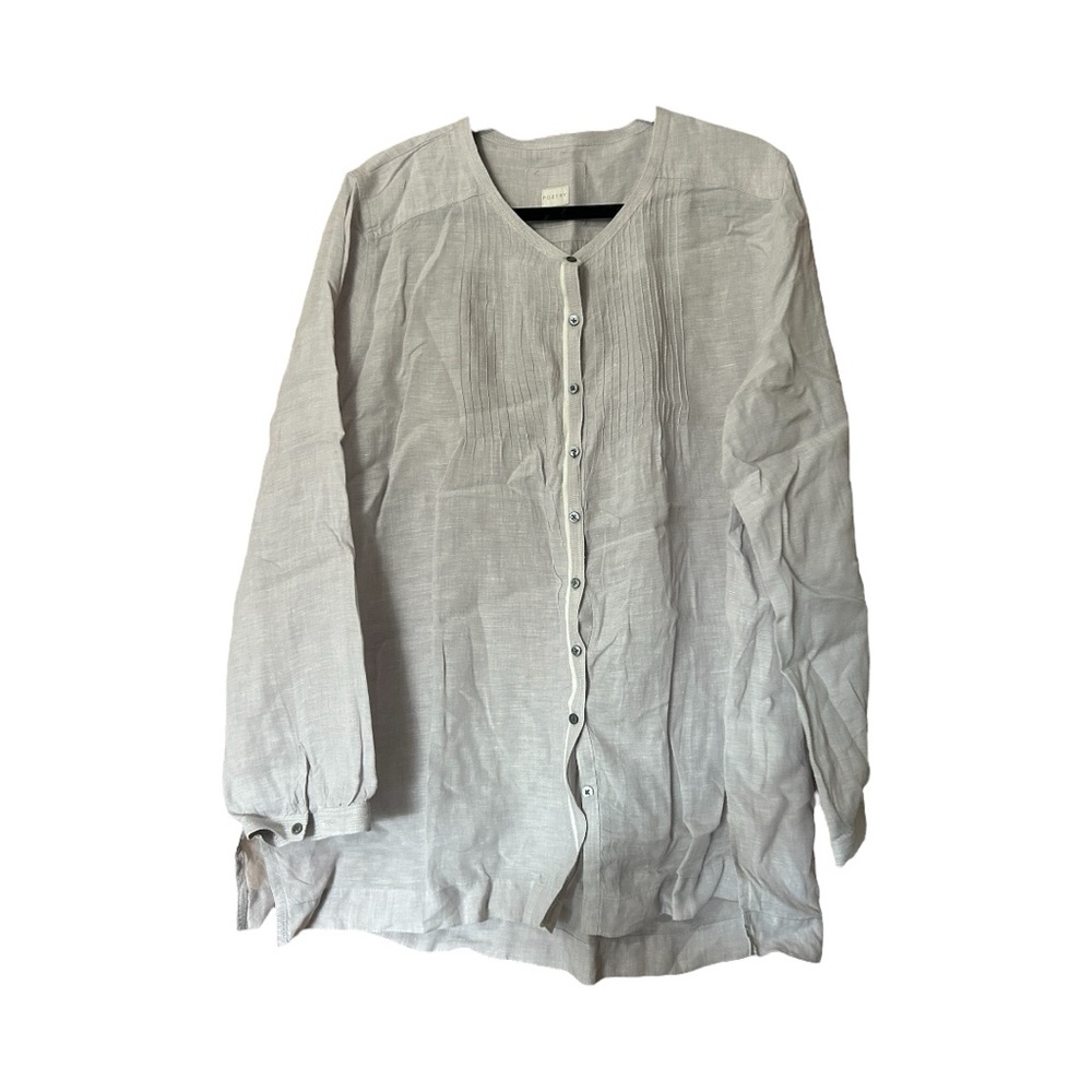 Poetry Linen Blouse with Pleats